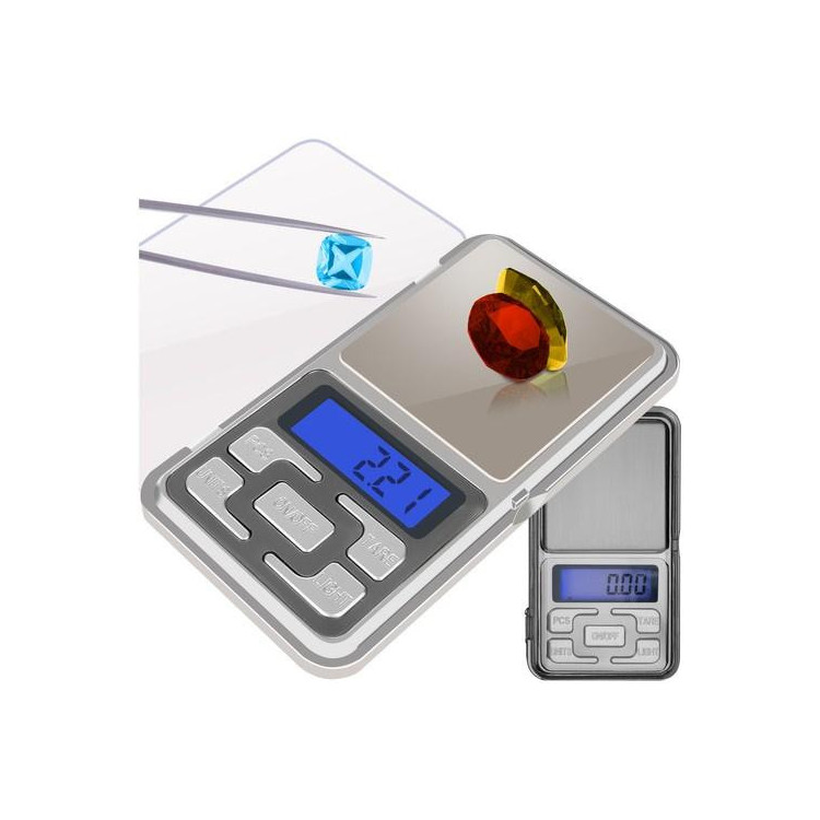 Elektronska žepna tehtnica za nakit 500x 0,1g