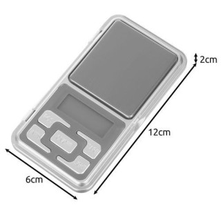 Elektronska žepna tehtnica za nakit 500x 0,1g