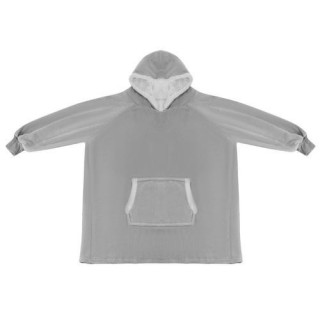 Siv velik pulover s kapuco/odeja