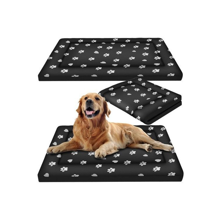 Črna pasja postelja 100x70 cm