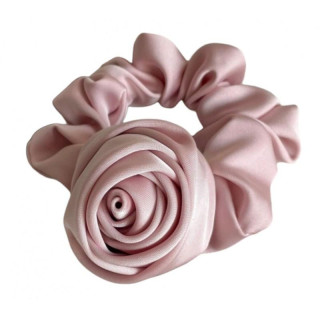 Roza gumica za lase z vrtnico