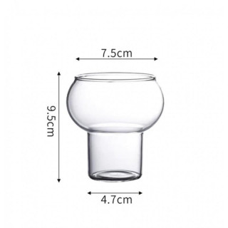 Steklena skodelica z mehurčki - 250 ml