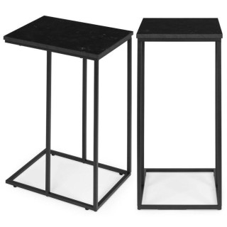 Marmorno črna miza za prenosni računalnik