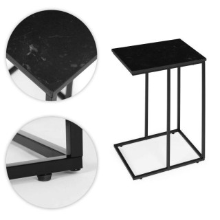 Marmorno črna miza za prenosni računalnik