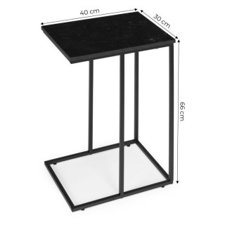 Marmorno črna miza za prenosni računalnik