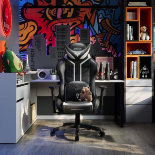 Otroški črno-bel gaming stol DIABLO X-Ray 2.0