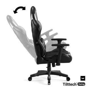 Otroški črno-bel gaming stol DIABLO X-Ray 2.0