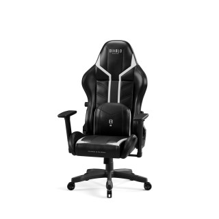 Otroški črno-bel gaming stol DIABLO X-Ray 2.0