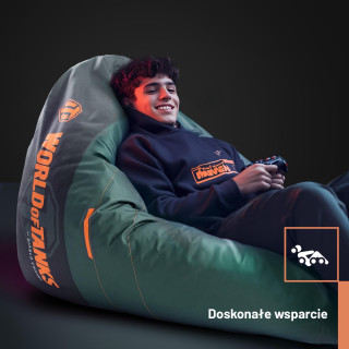 Zelena igralna torba World of Tanks znamke Diablo Chairs