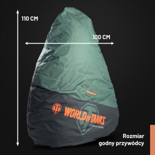 Zelena igralna torba World of Tanks znamke Diablo Chairs