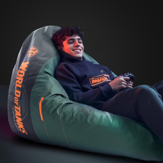 Zelena igralna torba World of Tanks znamke Diablo Chairs