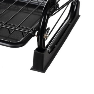 Črn dvonadstropni odcejalnik za posodo