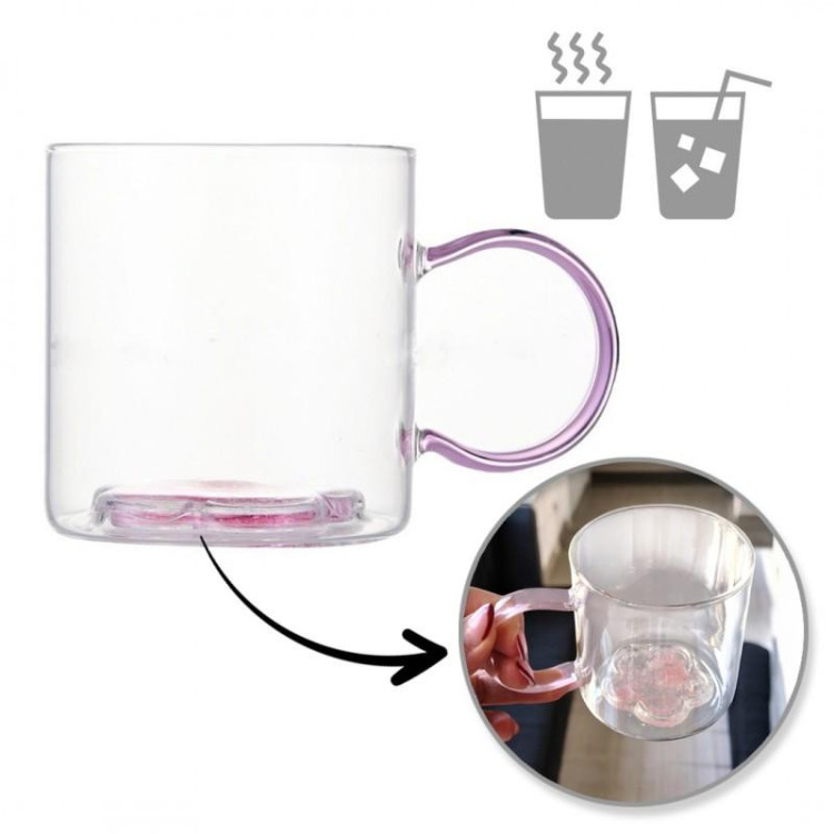 Termovka z bleščečo rožico v notranjosti - 250 ml