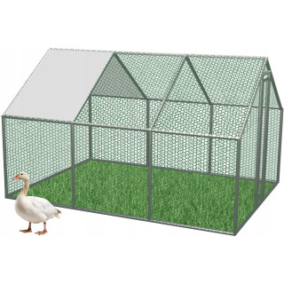 Kovinska kletka/volera z delnim pokrovom - 4,5x3x1,95 m