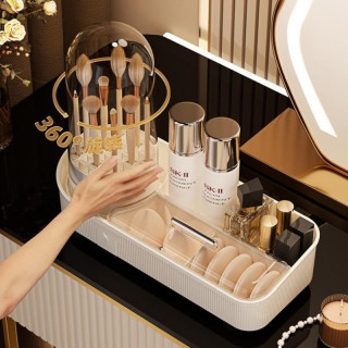 Rebrasti kozmetični organizator krem barve