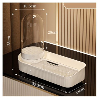 Rebrasti kozmetični organizator krem barve