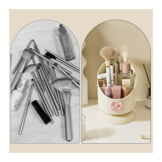 Organizator kremnih čopičev z roza pentljo