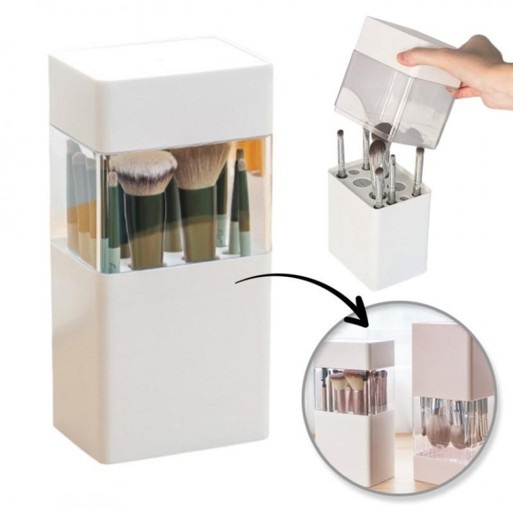 Bel organizator za 12 čopičev