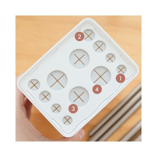 Organizator za 12 čopičev v roza barvi