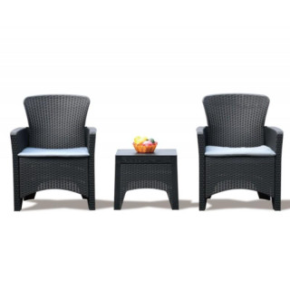 Garnitura vrtne garniture 3 v 1 miza + 2 stola