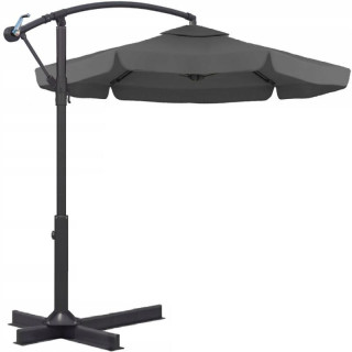 Vrtni senčnik z roko v grafitni barvi
