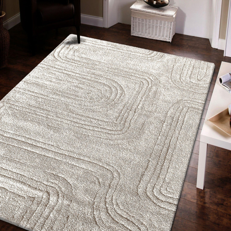 Moderna bež preproga z vzorcem