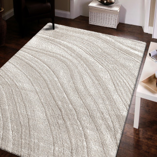 Moderna vzorčasta bež preproga