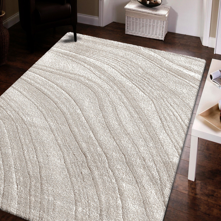 Moderna vzorčasta bež preproga