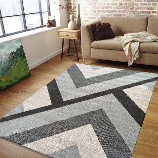 Preproga s pisanim modernim vzorcem