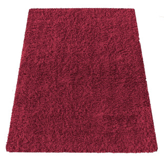 Dlakava preproga v rdeči barvi