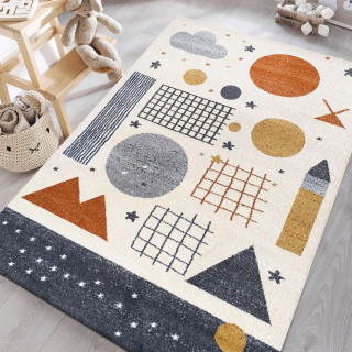 Otroška pisana preproga z geometrijskimi vzorci