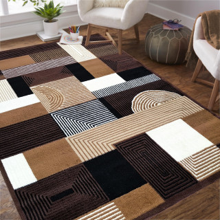 Preproga z rjavim vzorcem