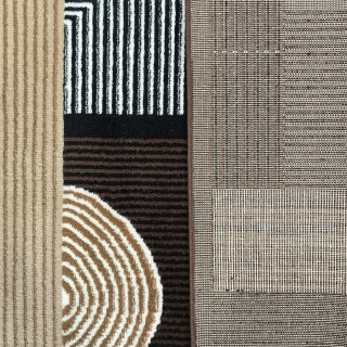 Preproga z rjavim vzorcem