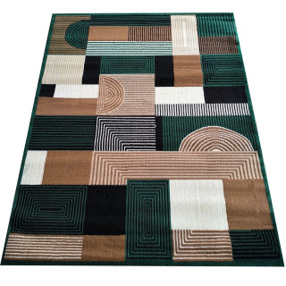 Zelena preproga z vzorcem