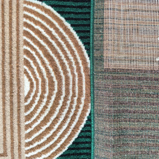 Zelena preproga z vzorcem