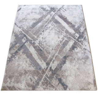 Preproga z modernim vzorcem v bež barvi