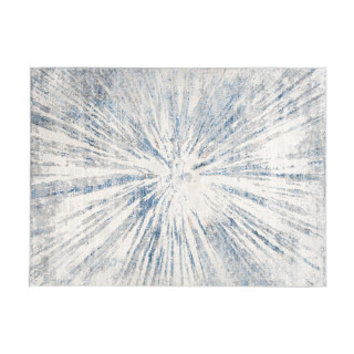 Modra preproga z modernim vzorcem