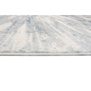 Modra preproga z modernim vzorcem