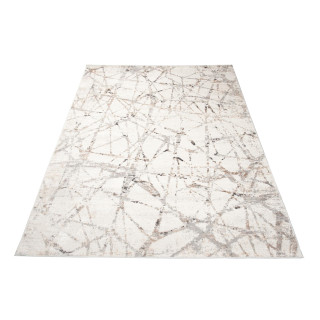 Moderna preproga z vzorcem v sivi barvi