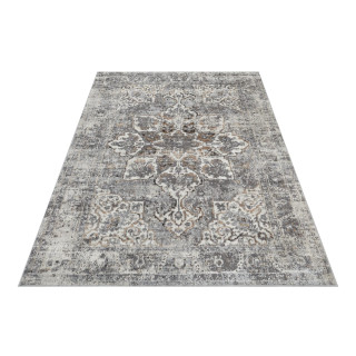 Siva preproga z vintage vzorcem