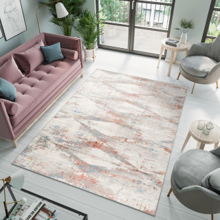 Moderna preproga v sivo-modri barvi