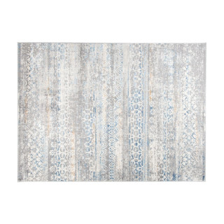 Sivo-modra preproga z modernimi vzorci