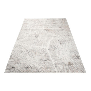 Bela preproga z modernim vzorcem