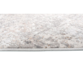 Vzorčasta moderna preproga v beli barvi