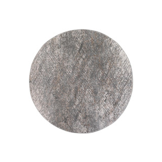 Preproga z okroglim vzorcem v beli barvi