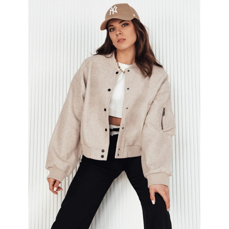 Prevelika bež bomber jakna