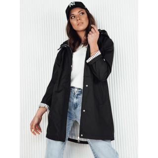 Ženska prehodna jakna v črni barvi