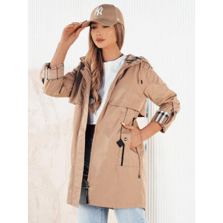 Bež ženska parka za pomlad