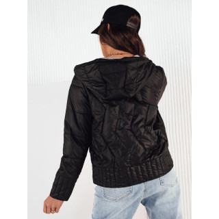 Črna dvostranska ženska jakna