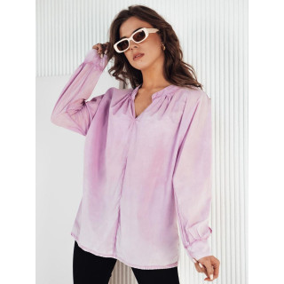 Ohlapna ženska srajca v vijolični barvi